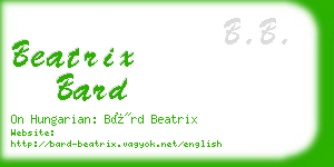 beatrix bard business card